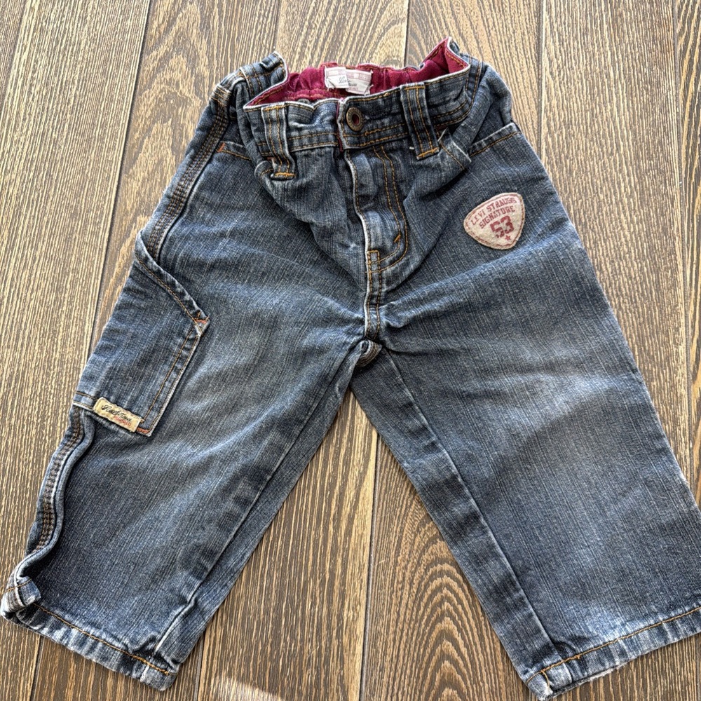 VTG Toddler Levi Strauss Signature Jeans Size 12 Mo 100% Cotton 1990's